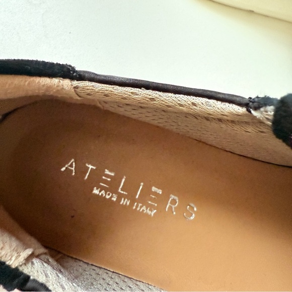 Ateliers Black Suede Sneakers Made in Italy Size 38 - Picture 5 of 5